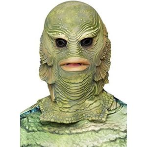 Smiffys Universal Monsters Creature From The Black Lagoon Latex masker, officieel gelicentieerde klassieke universele monsters verkleedmasker voor volwassenen