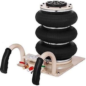 2/3 Ton Car Jack Double/Triple Bag Air Jack Pneumatische Jack Fast Lifting Hoogte 30 / 40CM Van SUV Auto Lift Repair Tool Voor dagelijks thuisgebruik(3 Ton White)