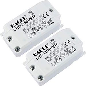 EACLL - LED Transformator - 12V - 10W - 2-pack - Voor MR11 G4 MR16 GU5.3 LED Lamp en LED Strip