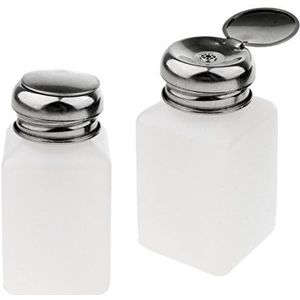 2 Stuks Nagellak Remover Pomp Dispenser Druk Fles Lege Container 200ml