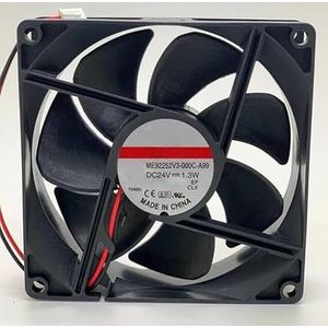 LMNCBVYA Ailsa Hexi 92mm DC24V Cooling Fan - 1.3W 2-Wire Air Cooler for Laptops - Low Noise 28dB, 2400 RPM