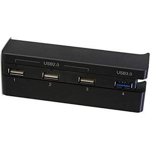 OSTENT Verleng 4 USB Hub 2.0 & 3.0 Adapter voor Sony PS4 Slim Console Videogames