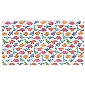 Leuke Dinosaurus Print Bureau Pad Protector Muismatten Kantoor Tafel Mat Grote Muismat Antislip Laptop Pad