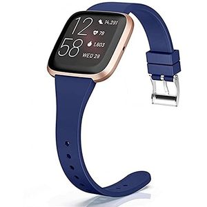 Hoopyeecase Compatibel met Fitbit Versa 2 Band, Smal & Dun Zacht siliconen Sport Vervanging Bandjes voor Fitbit Versa 2/Fitbit Versa/Versa Lite