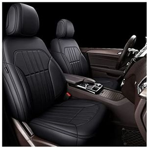 Stoelhoezen Beschermhoezen Auto Seat Cover Voor 5 Zetels Volledige Set Leer Specifieke Custom Voor Mercedes Voor Benz W204 W205 W211 W203(Zwart)