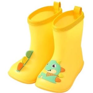 Regenschoenen for jongens en meisjes, regenlaarzen, waterdichte schoenen, antislip regenlaarzen(Color:Yellow,Size:Size 19/19CM)