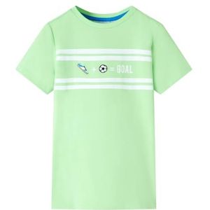 Kindershirt 128 neongroen