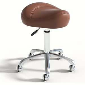 JAVPTAV Zadelstoel, zadelkruk rollende draaibare ergonomische zadelkruk tandartsstoel schoonheidskruk in hoogte verstelbaar voor tandarts, salon, massage, kantoor (A7)