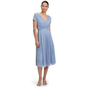 Vera Mont - 0333/4112 - Damesjurk - Blauw/Zilver