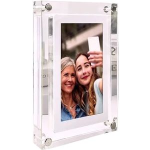 Acryl Digitale Fotolijst 5 Inch IPS Scherm 1000amh Batterij 2G Geheugen Volume Knop Ondersteuning Video Foto Spelen Eenvoudig delen