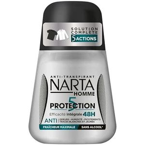 NARTA - Deodorant voor heren, bescherming, 50 ml, 4 stuks