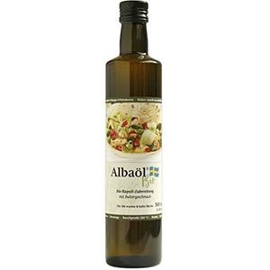 ALBAÖL BIO - Zweedse koolzaadolie bereiding met botersmaak in biologische kwaliteit 500ml, 3-pack (3 x 500ml fles)