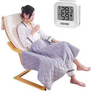 MUFA - Elektrische Deken - Grijs - 75x120cm - USB Aangedreven - 3 Temperatuurinstellingen