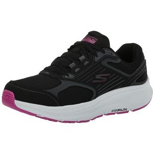 Skechers Go Run Consistent 2.0 Sneakers voor dames, zwart fuchsia, 35 EU