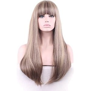 DieffematicJF Pruik Wigs, Long Hair, Multi-color Mix