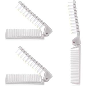 Shaorangrang Opvouwbare kam draagbare borstel, mini zakborstel opvouwbare portemonnee grootte reisvriendelijke haarborstel