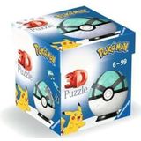 Ravensburger 3D Puzzle 11581 - Puzzle-Ball Pokémon Pokéballs - Netzball - [EN] Net Ball - für große und kleine Pokémon Fans ab 6 Jahren: Erlebe Puzzeln in der 3. Dimension