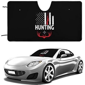 Jacht USA Vlag Voorruit Zonnescherm voor Auto Opvouwbare Auto Zonneklep Shield Cover Auto Accessoires 55""x30