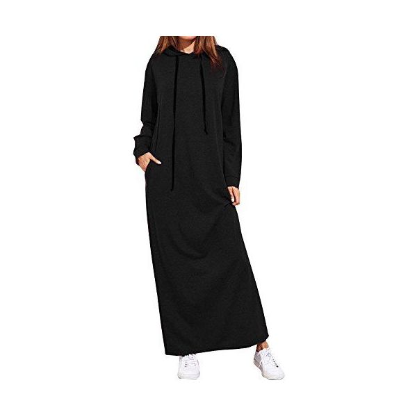 Hoodie jurk lang sale