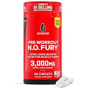 Six Star: Pro Nutrition N. O. Fury, Elite Series - 60 Filmtabletten