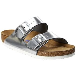 Birkenstock Arizona NL SFB Metallic Silver, 43(EUR) - 12-12.5 (US)