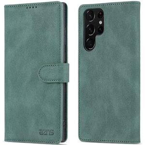 BZN for Samsung Galaxy S22 Ultra Dream II Skin Feel PU+TPU Horizontal Flip PU Phone Case(Blauw)(Zwart)(Rood) etc (Color : Green)