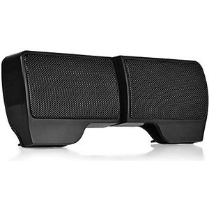 OFKPO USB Mini-luidspreker, draagbare laptop/pc, clip-on luidspreker met 3,5 mm jack, zwart