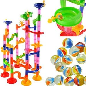 Marble Run Pipeline Toys Set - 105 Delig - Marble Rush - Knikkerbaan - Marble Race Baan - Knikker Race - Knikkeren - Leuk Als Cadeau