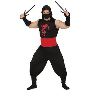 Ninja & Samurai Kostuums | Kung Fu Fighter Bruce | Man | Maat 52-54 | Carnaval kostuum | Verkleedkleding
