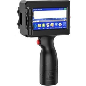 25,4 mm QR-balk Batchcode Variabel nummer Variabele datum Logo Vervaldatum Etiket Handheld thermische inkjetprinter Breed printmateriaal(1Printer 1black ink)