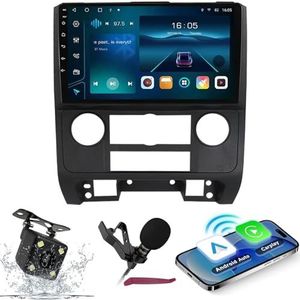 Android 14 Autoradio Navi voor Escape 2007-2012 9 ""Screenradio met draadloze carplay Android Car GPS Navigatie-ondersteuning Bluetooth 5.0 HIFI FM 5G-WiFi SWC MIC-camera,M100s