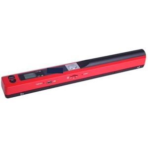 Documentscanner Documentscanner Draagbare handscanner, mobiele 900DPI HD Home Color A4 boekbestandsfotoscanner, ondersteuning for JPEG- en CPF-formaat(Rosso)