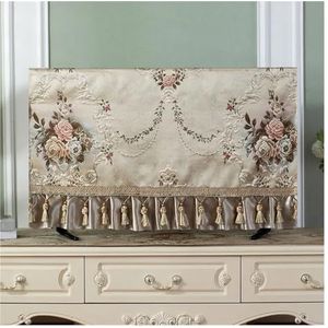 WLTYSM TV Cover TV Cover Borduurwerk 32-70 Inch Valuta Eenvoudige en Moderne Televisie Kap TV Stofkap Doek TV Display Beschermers (8,7 cm)