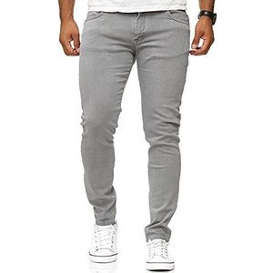 Red Bridge Jeansbroek voor heren, slim fit jeans met nauwe pijpen, gekleurd denim, grijs, 40W x 34L
