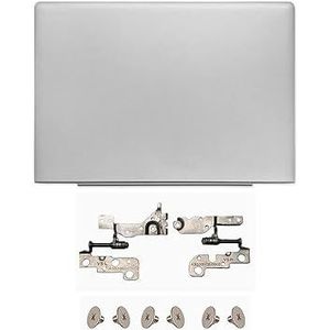WANGHUIH LCD Achterdeksel voor Achterdeksel + Schermscharnieren Compatibel met Lenovo Ideapad 300S-14 300S-14ISK 500S-14 500S-14ISK Zilver
