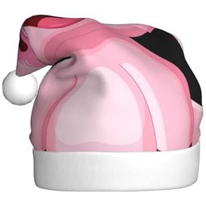 COMAAM Roze Varken Volwassen Pluche Kerstmuts Kerst Decoratieve Hoed Geschikt Voor Nieuwjaar Party Supplies