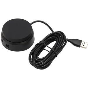 Hoofdtelefoonversterker, USB naar 3,5 mm 96 KHz 24bit externe geluidskaart 2,5 m kabel voor headset