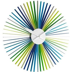 TFA Dostmann Daisy XXL Design-wandklok, moderne wandklok, 50 cm diameter, kleurrijk, 60.3023.30