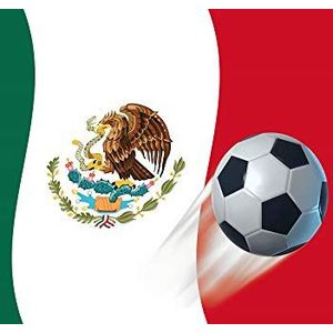 1art1 Voetbal XXL Poster Mexico Country Flag Affisch Plakkaat 120x80 cm