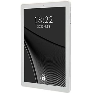 10 Inch Tablet, 8 Core Zilveren Tablet-pc voor Android 11 100-240V 3GB RAM 64GB ROM voor Mannen voor Werk voor School (EU-stekker)