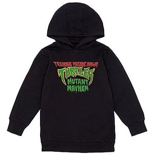 Teenage Mutant Ninja Turtles Mutant Mayhem Boys Zwarte Hoodie | Kids Long Sleeve Retro Fashion Hoody Nostalgische jaren 90 Cartoon Kleding | TMNT Gift Merchandise - 5-6 jaar