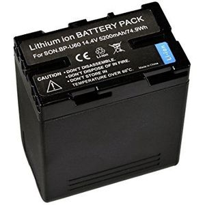 Bresser lithium-ion batterij voor Sony BP-U60 camcorder (14,4 V, 5200 mAh)
