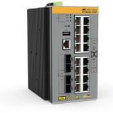 Allied Telesis - AT IE340-20GP - Netwerkschakelaar - Grijs - 20 Poorten, 240 Watt PoE+, 40 Gbit/s Switching-capaciteit