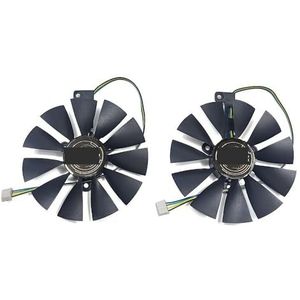 87MM 4IN FDC10U12S9-C DUAL-RTX 2060 2070 GPU-ventilator, voor ASUS voor 2080 2080TI grafische kaartkoelventilator(2PCS)