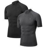 DANISH ENDURANCE - Compressie Top - Zwart - Onderlaag Shirt - 2-Pack