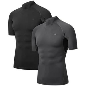 DANISH ENDURANCE - Compressie Top - Zwart - Onderlaag Shirt - 2-Pack