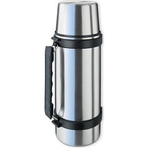 ISOSTEEL Travel Quickstop Thermosfles, zilver