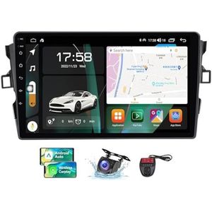 Android 13 Dubbel DIN autoradio voor Toyota Auris 1 E150 2006-2012-GPS Navi | Gratis achteruitrijcamera| 9 inch Scherm met Carplay Android Auto/FM RDS DAB/Bluetooth/SWC/DSP Stereo(NF-6)