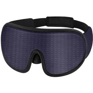 3D-slaapmasker voor vrouwen en mannen, met verstelbare riem, zacht en comfortabel, voor op reis, slaapmasker (blauw, 4 stuks)