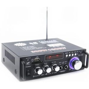 BT-298A Thuisversterker Praktisch LCD-scherm 2CH 12V / 220V 600W HiFi Bluetooth-compatibel 5.0 Audio Amplificador - Ongelooflijk veelzijdig